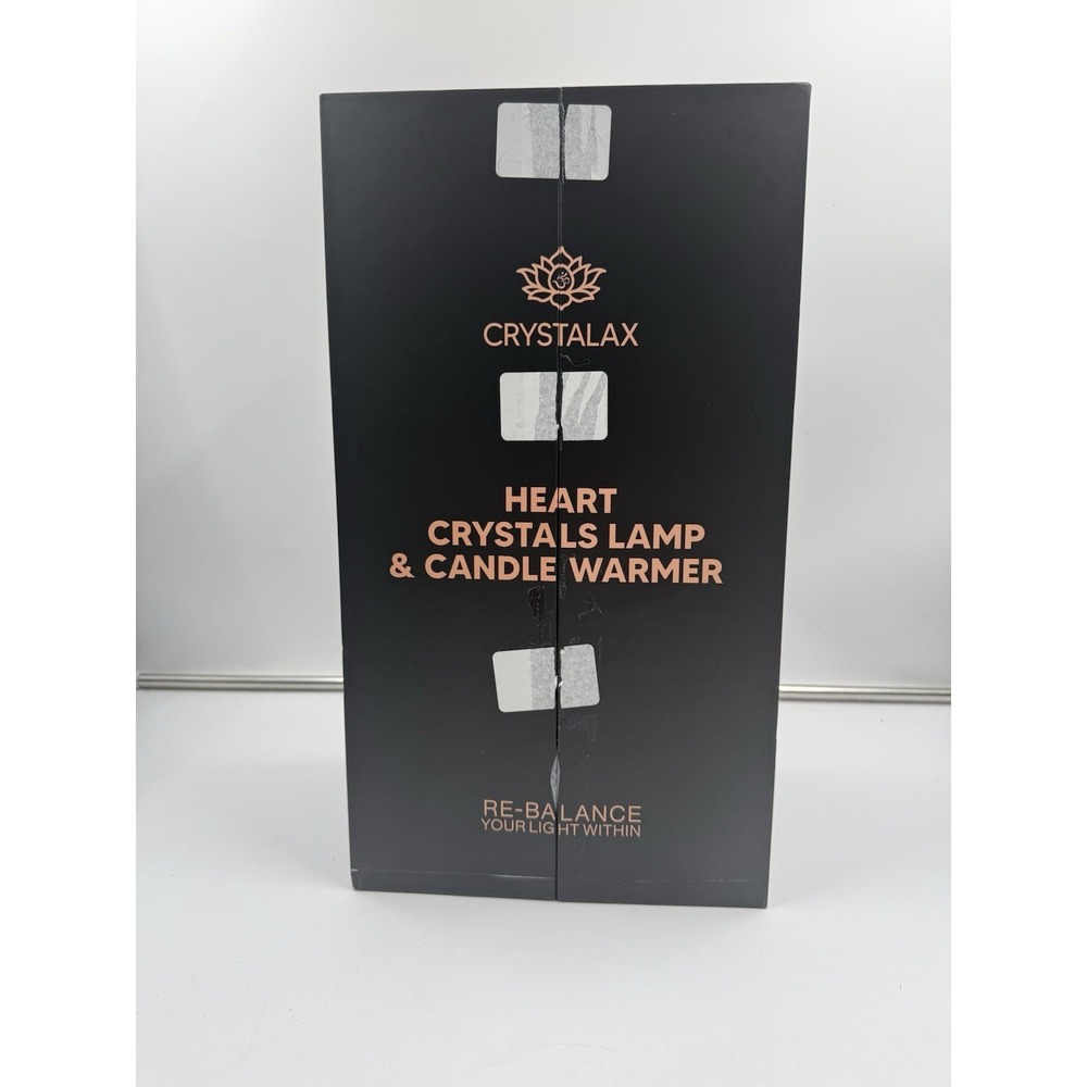 Crystalax Crystal Candle Warmer Lamp with Real Rose‎ Quartz